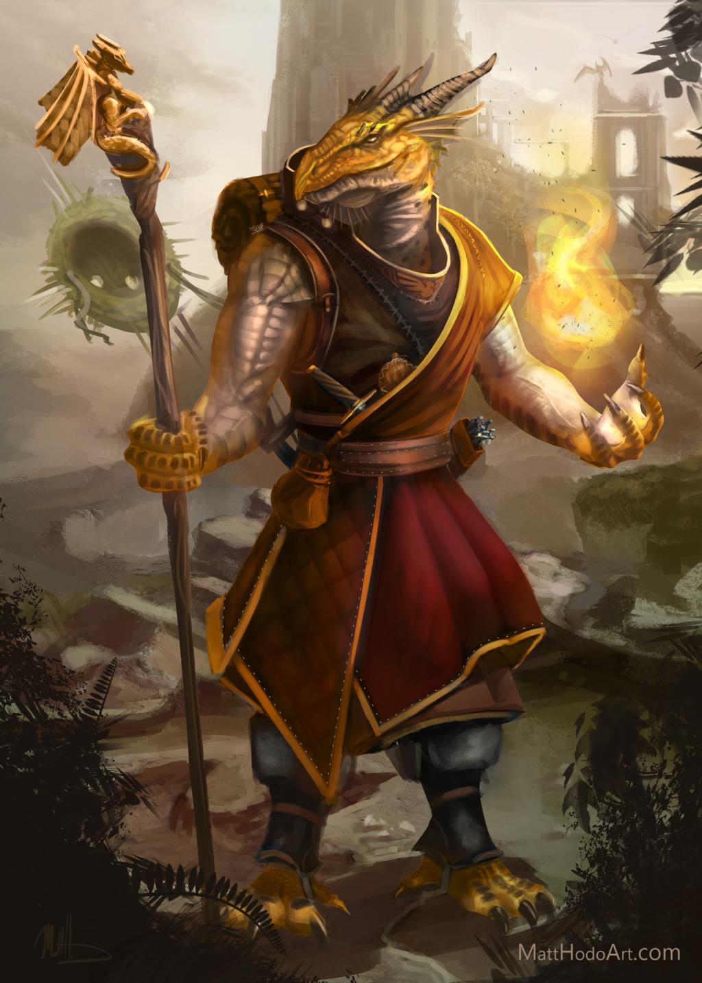 A Dragonborn Sorcerer